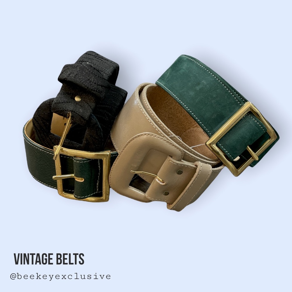 Assorted Vintage Belts Set Size Sm